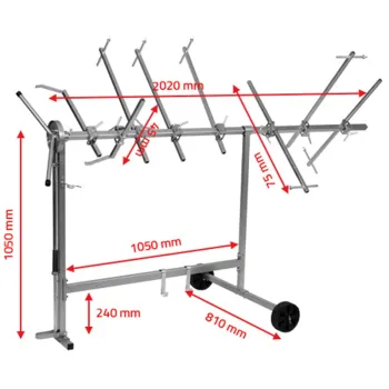Preview: Drehlackierständer Premium mit Verlängerung