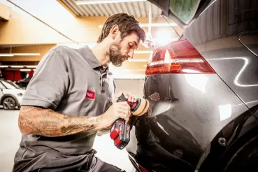 Flex PXE 80 10.8-EC/2.5 SET Akku-Poliermaschine mit 2 x Akku im Koffer