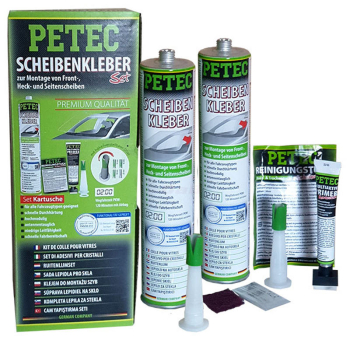 Petec Scheibenkleber-Set inkl. 2 x 310ml Kartusche