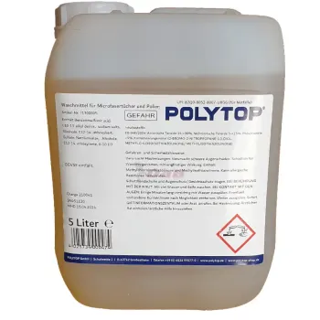 Preview: Polytop Waschmittel für Microfasertücher und Polierpads 5 L