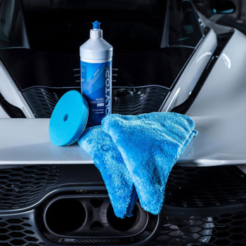 Preview: Polytop Microfasertuch Soft Edgeless Rapid blau, 2er Pack