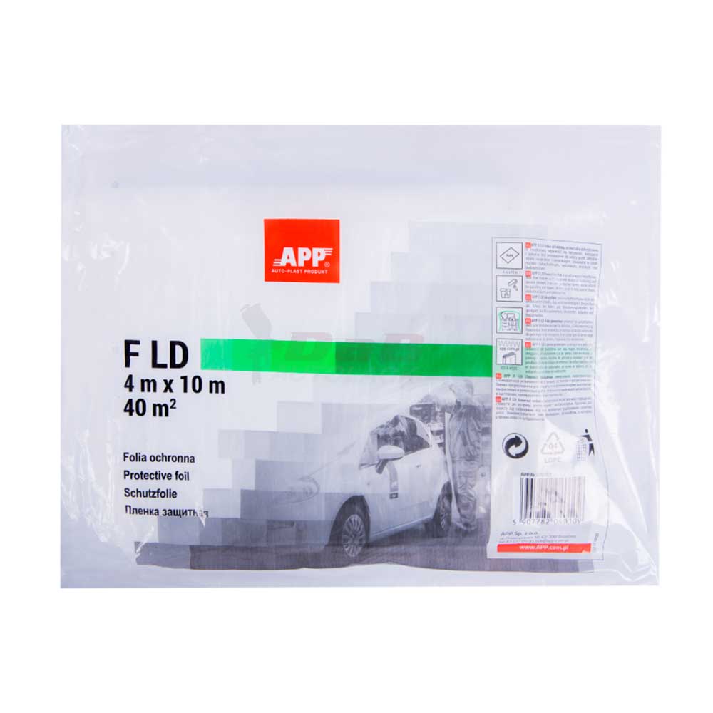APP F HD Abdeckfolie 4 x 10m transparent 40 qm - DAB-Autolack Shop