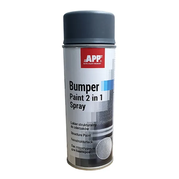 APP 1K Bumper Point Kunststoff Strukturlack fein grau 400 ml