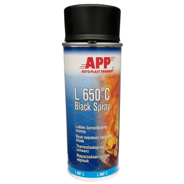 APP L 650°C Thermolack Spray schwarz 400 ml