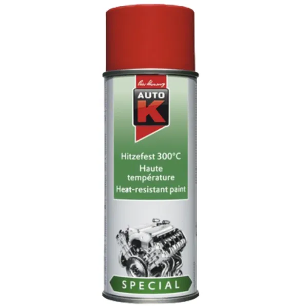Auto-​K Spraylack Hitzefest bis 300°C rot 400 ml