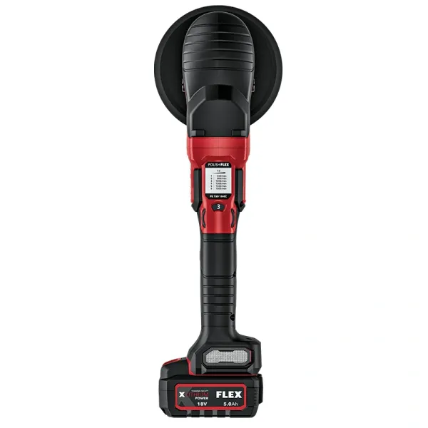 FLEX PE 150 18-EC C Polierer Set mit 2 Akkus 5 Ah + Schnellladegerät