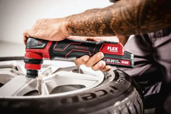 Flex PXE 80 10.8-EC/2.5 SET Akku-Poliermaschine mit 2 x Akku im Koffer