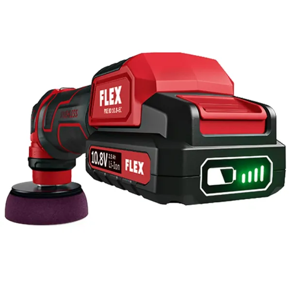 Flex PXE 80 10.8-EC/2.5 SET Akku-Poliermaschine mit 2 x Akku im Koffer