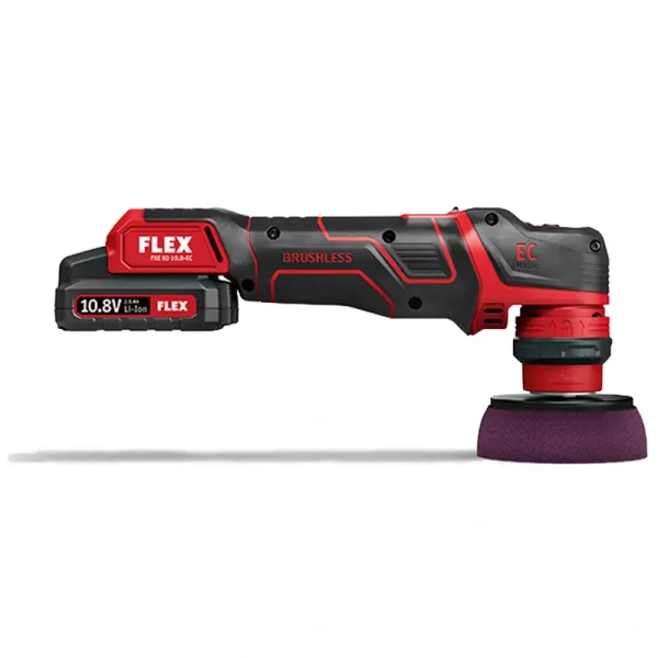 Flex PXE 80 10.8-EC/2.5 SET Akku-Poliermaschine mit 2 x Akku im Koffer