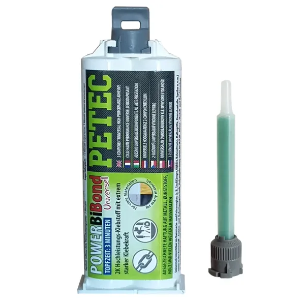 Petec Power BiBond 2 Komponenten Hochleistungsklebstoff 50g