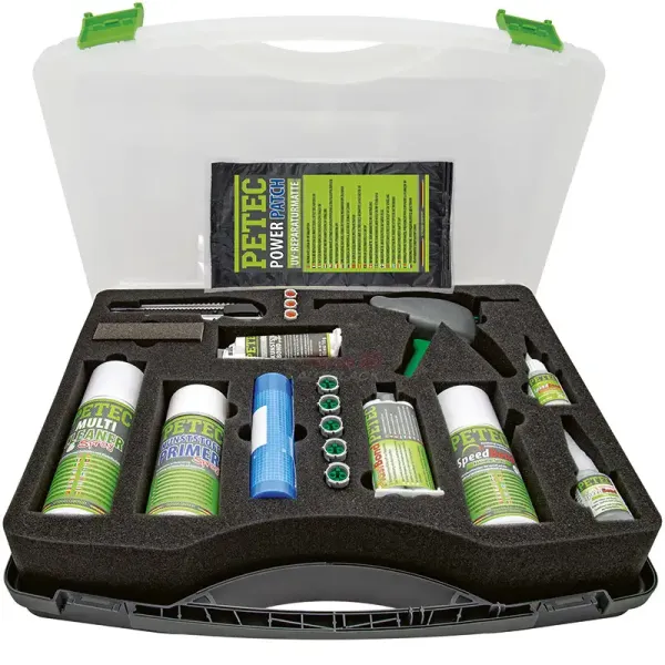 Petec Kunststoff-Repair-Kit Set im Koffer