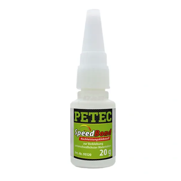 Petec SpeedBond-Set Hochleistungsklebstoff 20 g + Filler 50 g