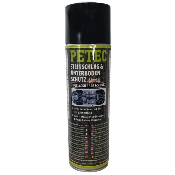 Petec Steinschlag-​ & Unterbodenschutz schwarz Spray 500 ml