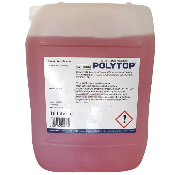 Polytop Universal Cleaner Universalreiniger Allzweckreiniger 10 L