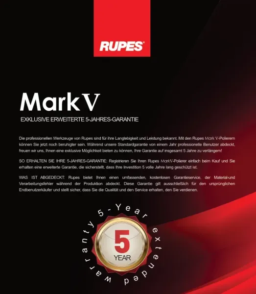 Rupes Exzenter-Poliermaschine BigFoot LHR15 Mark V Kit - BAS