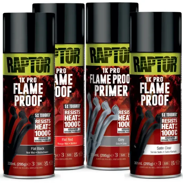 Raptor 1K Pro Flame Proof feuerfester Lack bis 1000°C