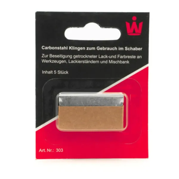 Wibeco 5 Metallklingen für Schaber Art.-Nr. 302